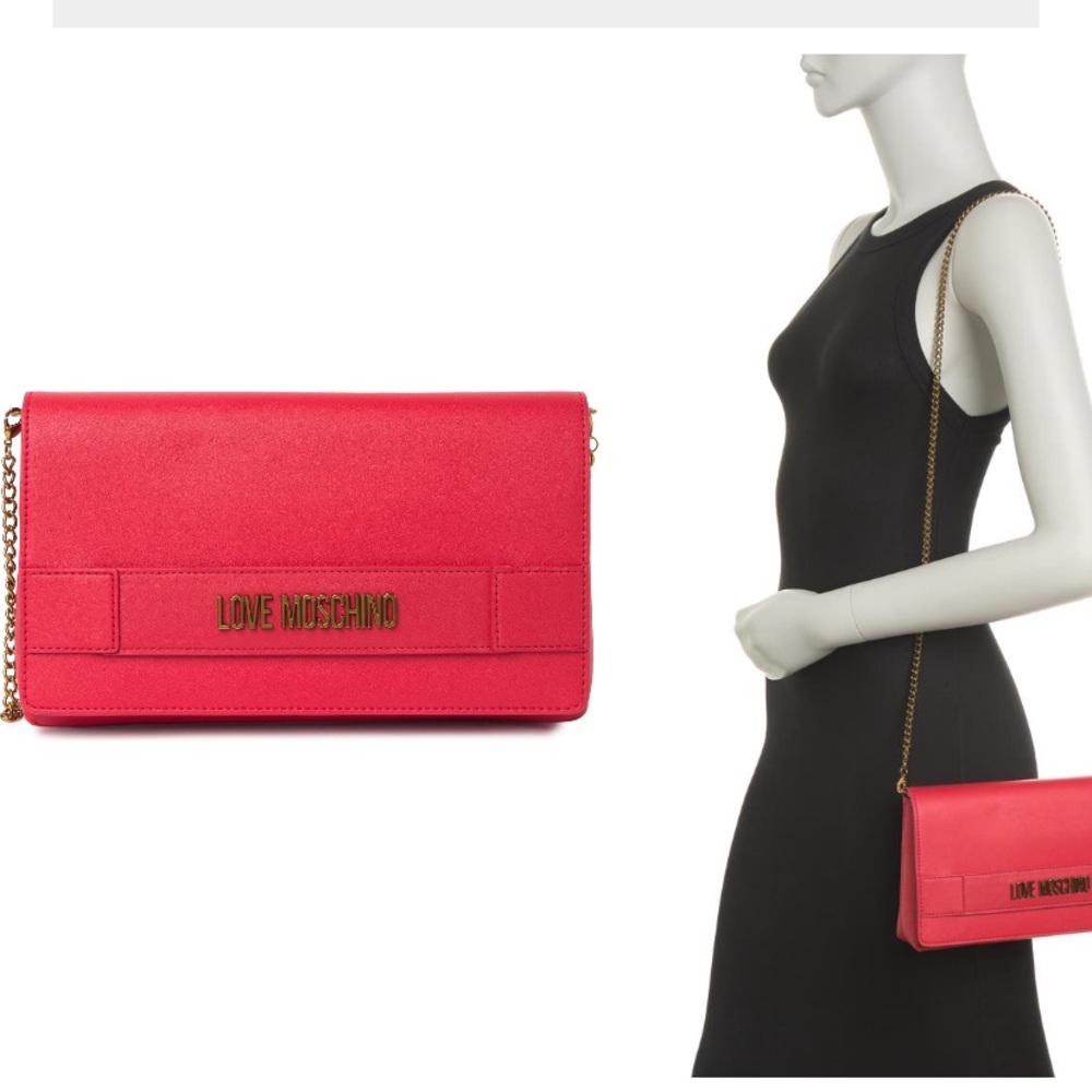 Love Moschino chain strap crossbody clutch